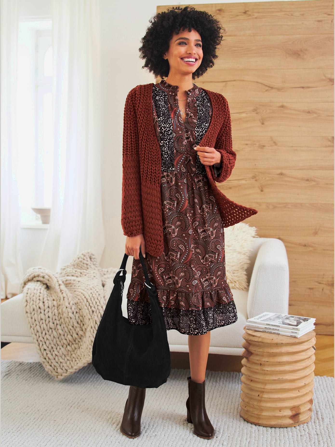 Veste en tricot jolie structure tricot
