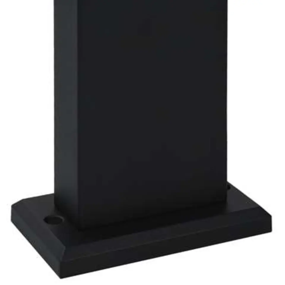 vidaXL - Tuinlamp - Zwart - Aluminium - 16 x 10 x 50 cm