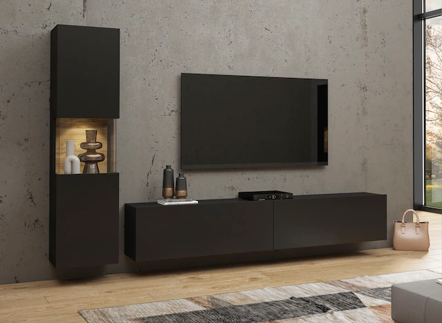 INOSIGN Lowboard »Ava, Breite 180 cm, hängend und stehend montierbar« moderne grifflose TV-Kommode, TV-Schrank, TV-Board
