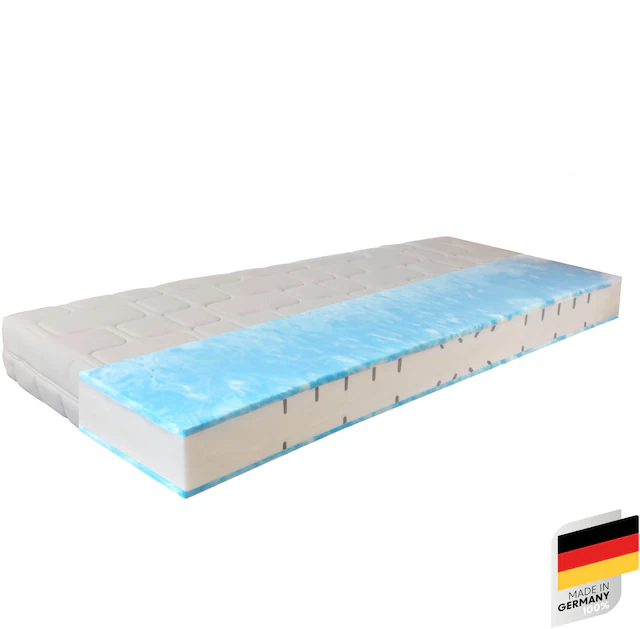 Beco Gelschaummatratze »GUMO MAXX,  7 Zonen Matratze 90x200,140x200 und weitere Grössen« 25 cm hoch 1 Stk. tlg. druckentlastende Gelschaumauflage, weiche & feste Seite, atmungsaktiv