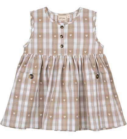 Petit Piao Kleid - Off White Heart