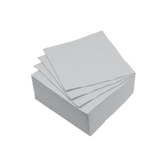 SET 40 SERVIETTES MICRO GRIS 25X25CM