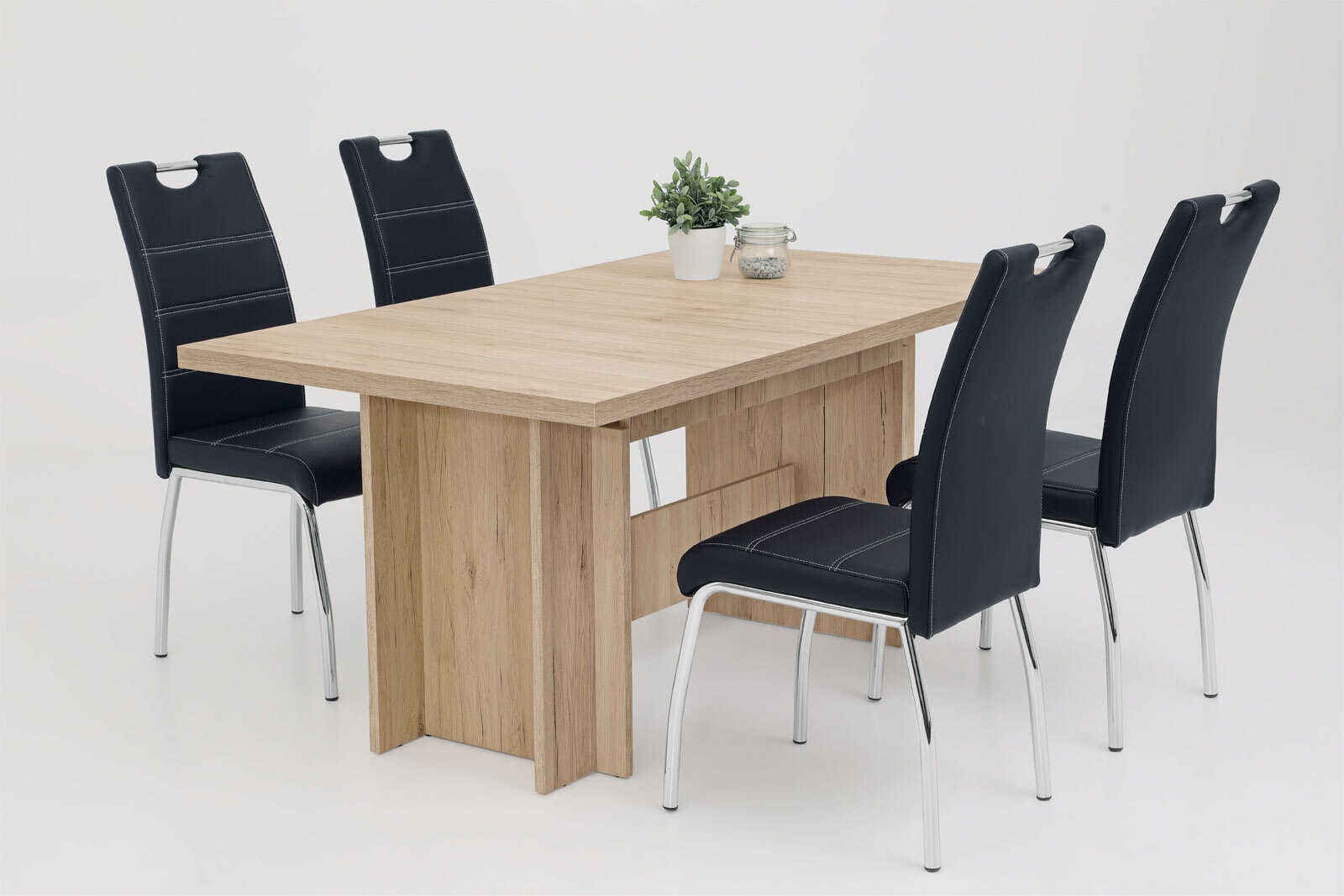 Tisch Lia II Sandeiche Nachbildung 160(320) x 76 x 90 cm