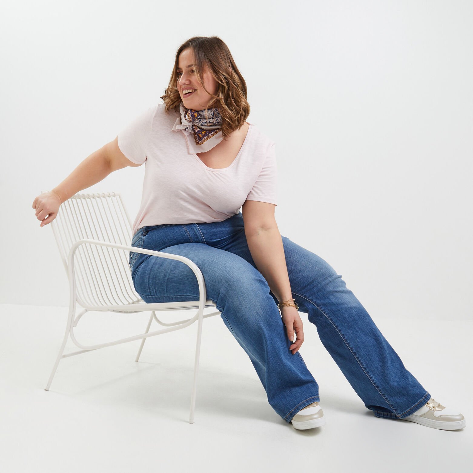 Tshirt col V femme
