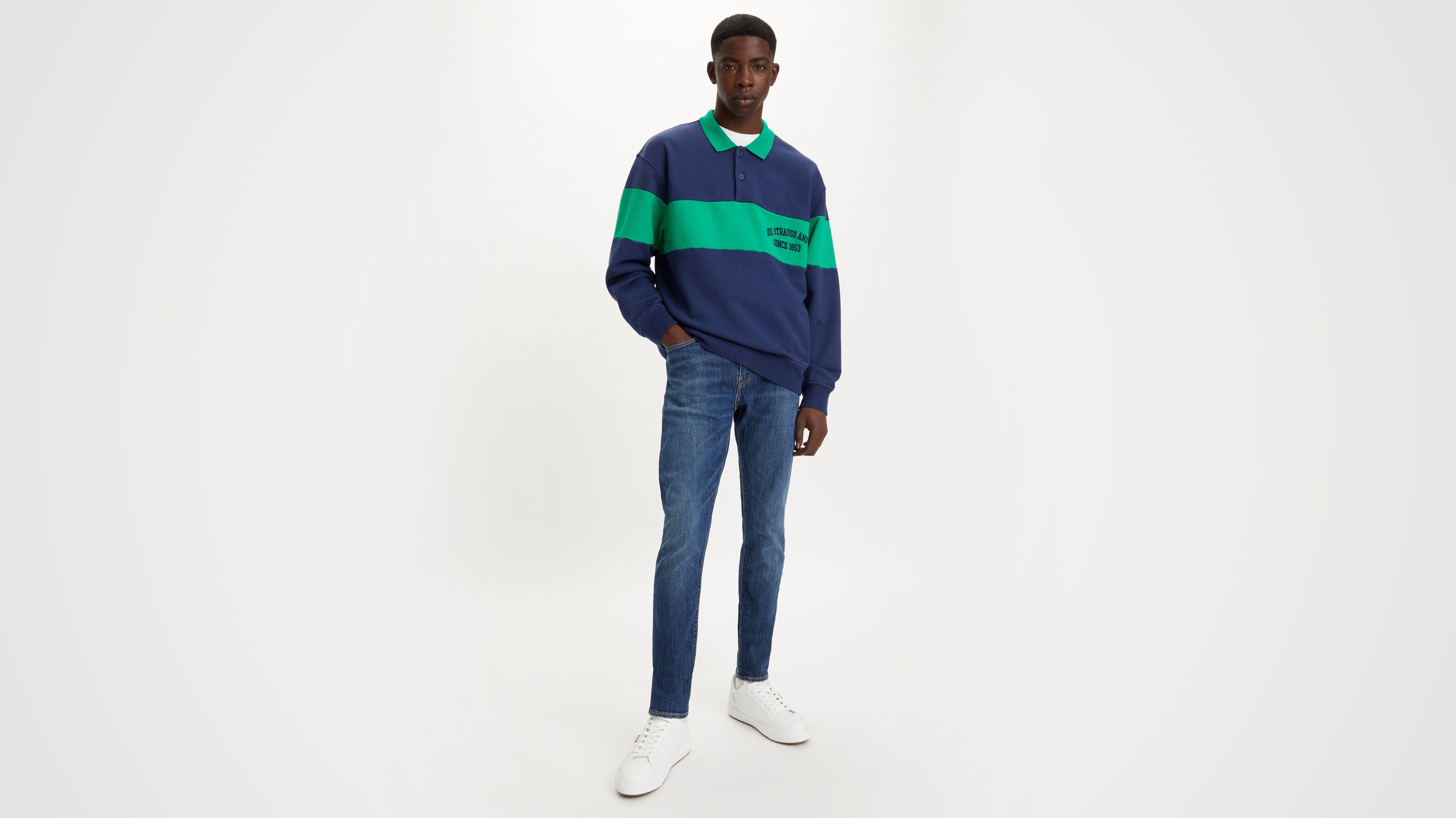 Jean 512™ slim fuselé - Dark Indigo Worn In - Bleu