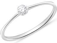 18k witgouden verlovingsring met Diamant
