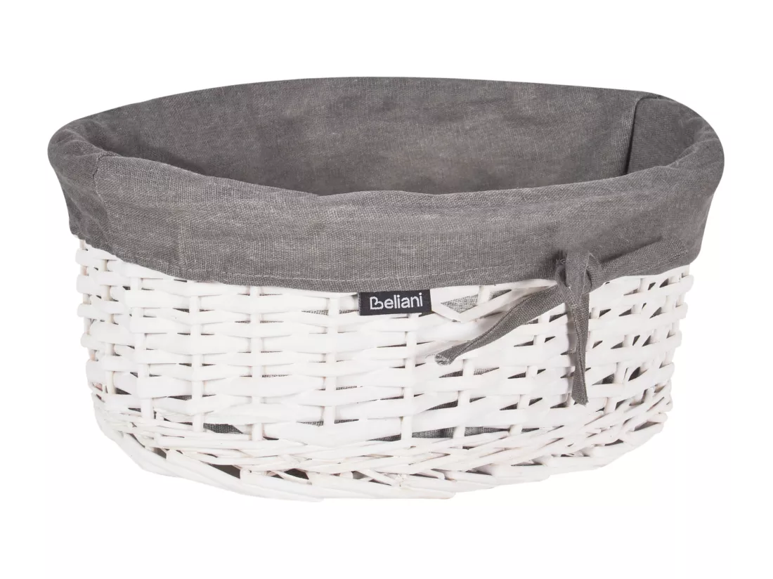 Lot de 5 paniers en saule gris VAKARI