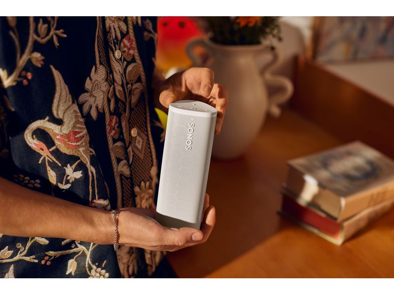 Sonos Smart Speaker Roam 2 Weiss Kompakter Lautsprecher mit hoher Klangqualität