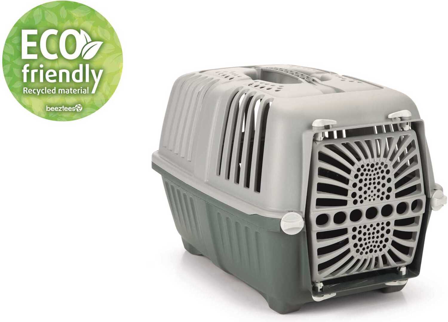 Beeztees katten reismand Pratiko Eco groen / grijs 48 x 31 x 33 cm