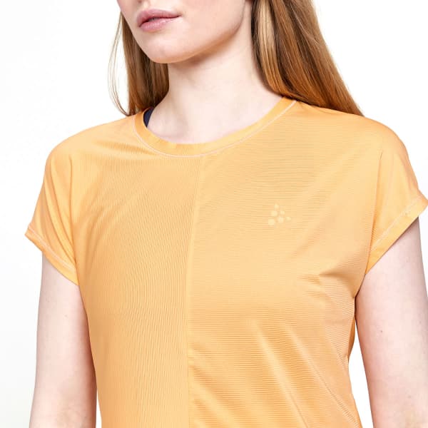 T-shirt running CRAFT CORE ESSENCE SS TEE W PEACH