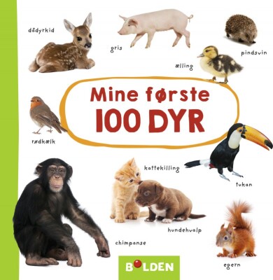 Mine Første 100 Dyr - Bog
