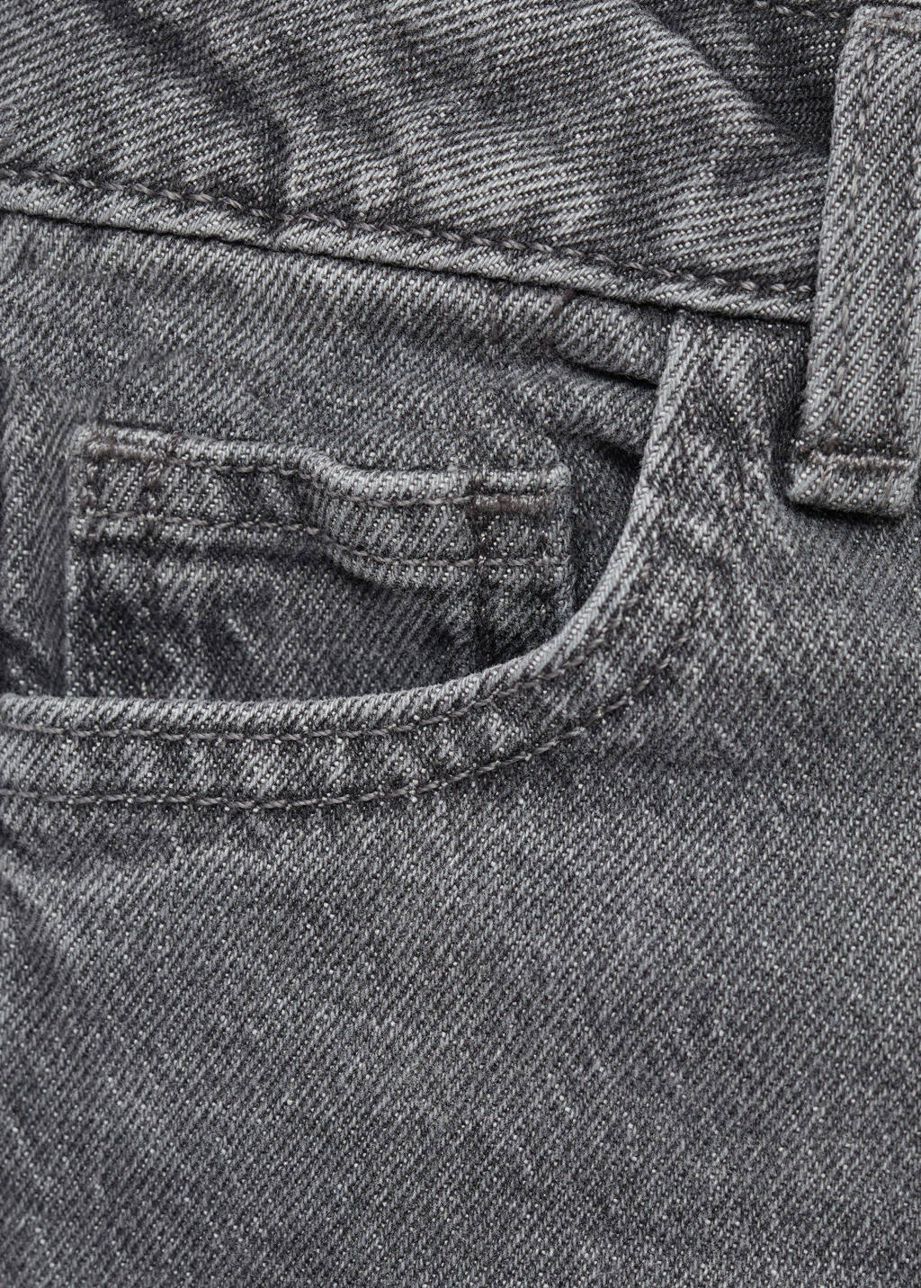 Mango Kids regular waist regular fit jeans grey denim