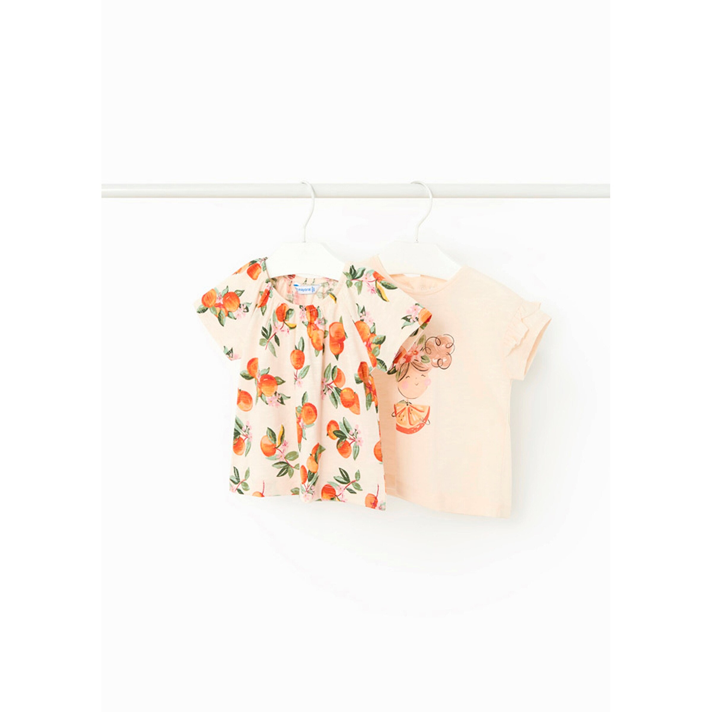 Mayoral 2er-Pack T-Shirts Orangen natur/orange