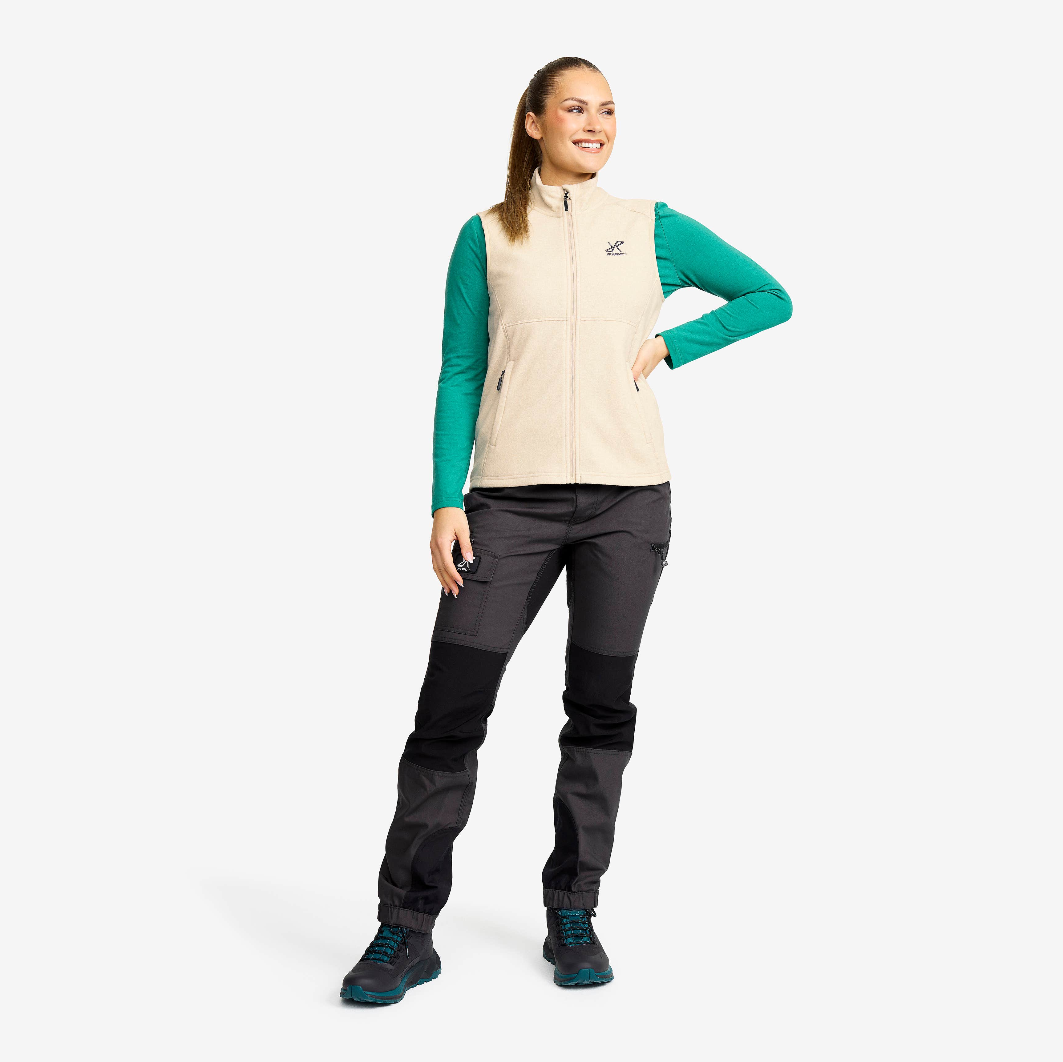 Essential Fleece Vest Dame Peyote
