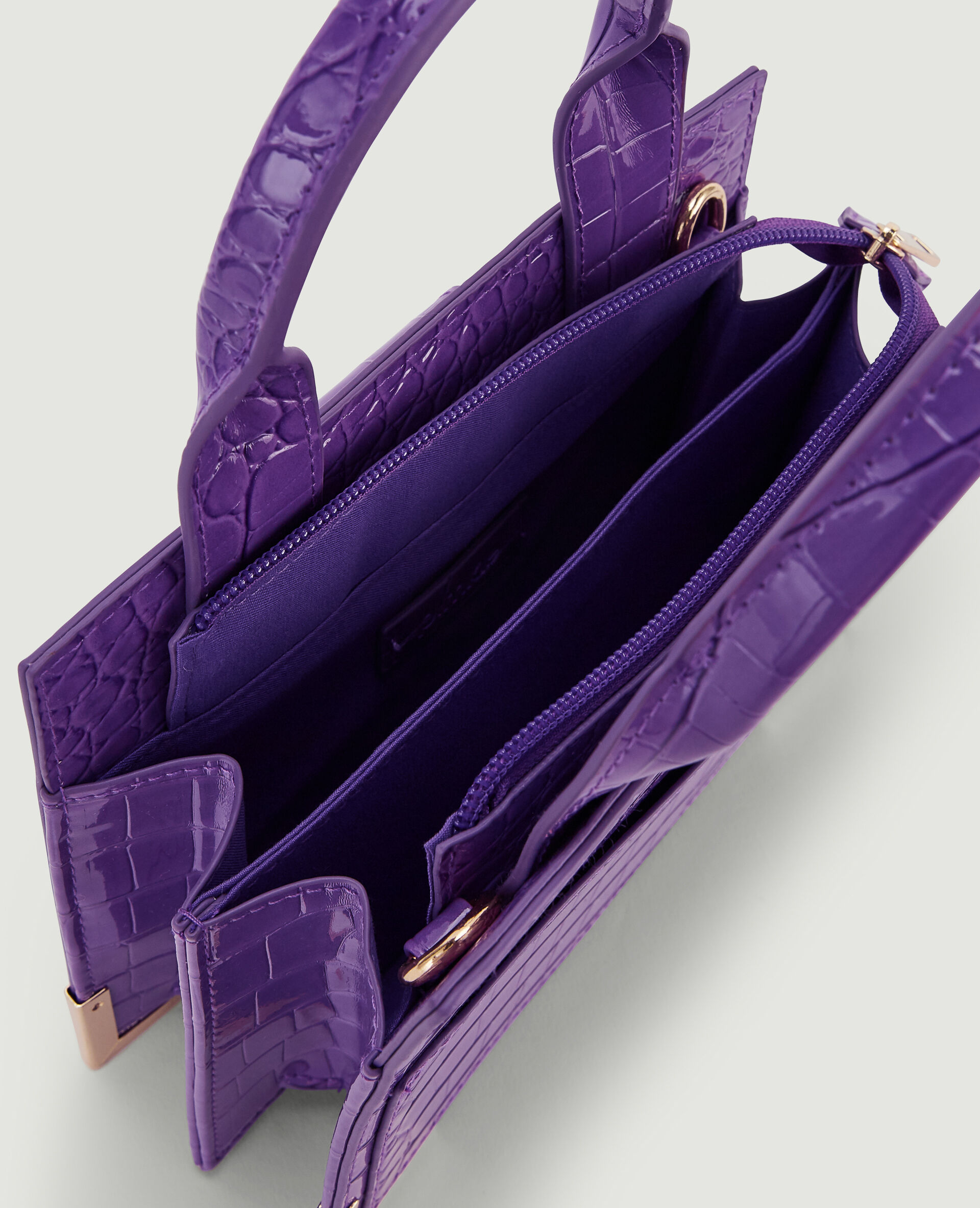 Sac boxy avec poignées - Violet