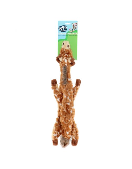 Adori Hondenspeelgoed Skinny Giraffe - Knuffel - 62 cm Bruin