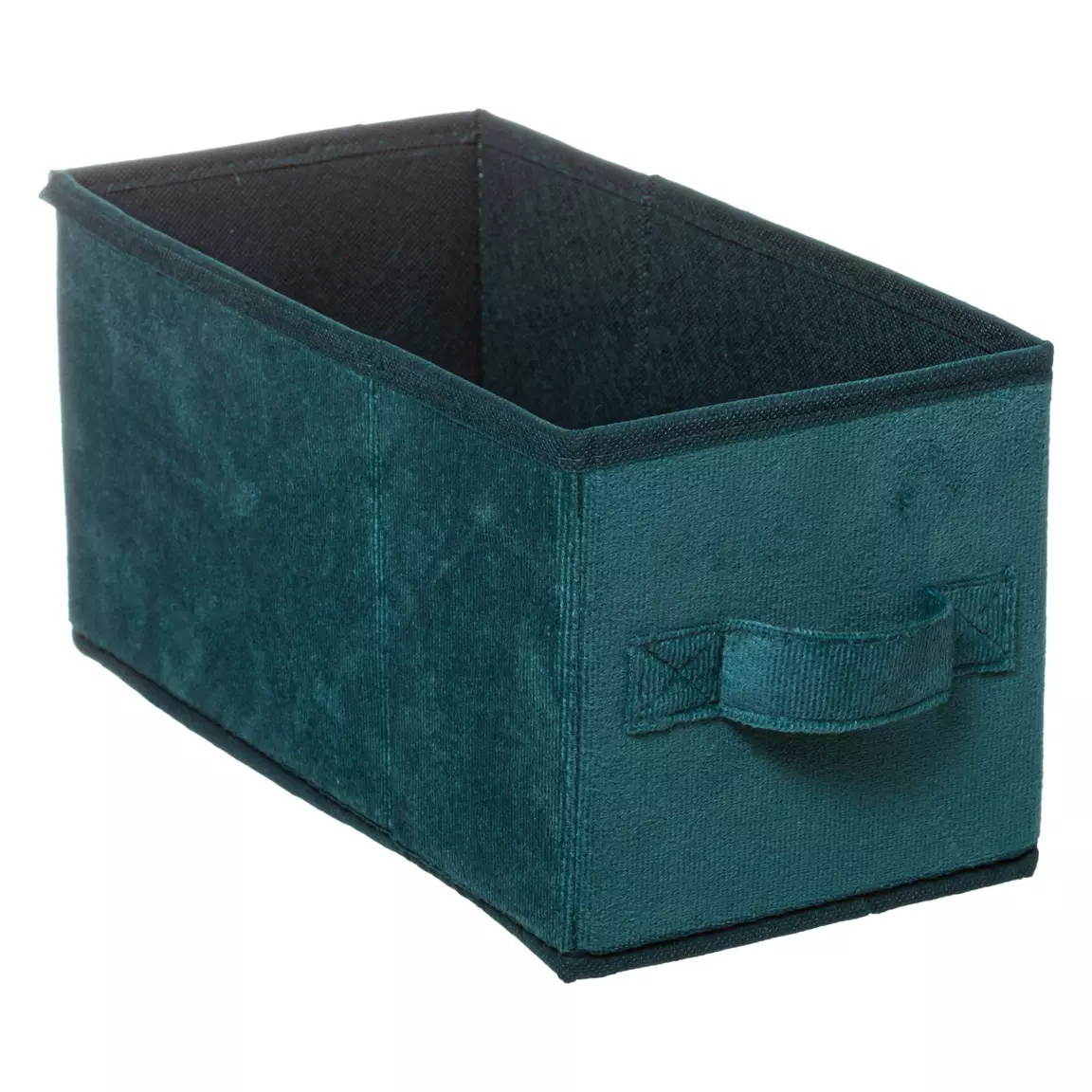 Panier de rangement velours (15 x 31 cm) Lia Bleu