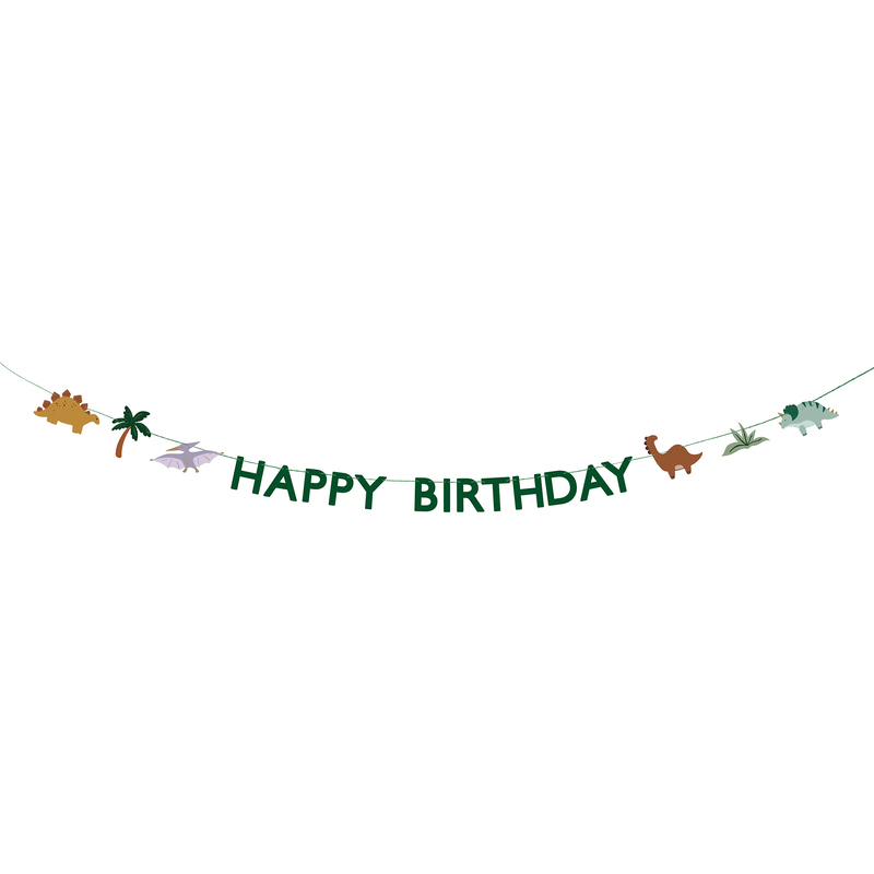 Partydeco Girlande Happy Birthday, Dino