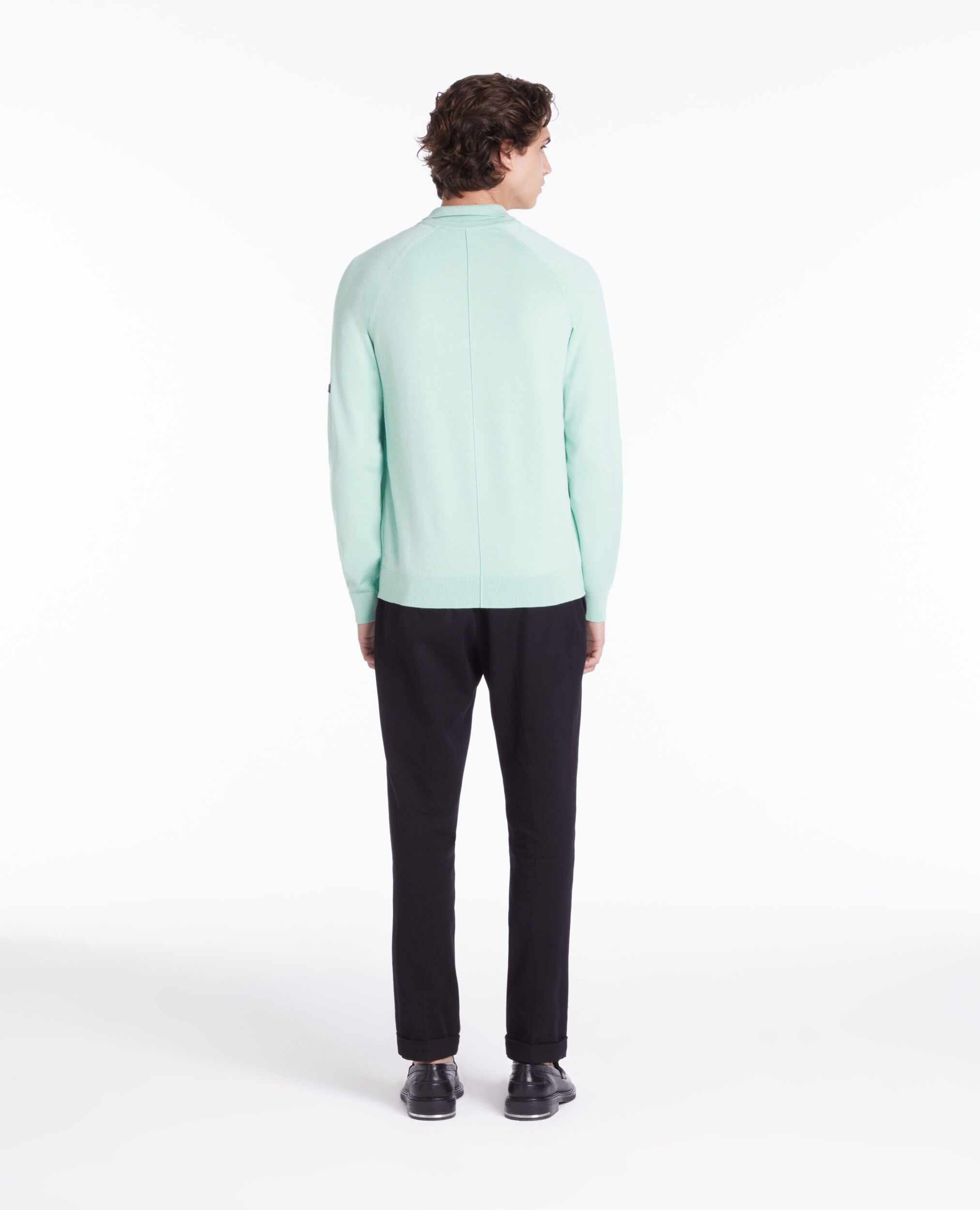 Polo vert en maille