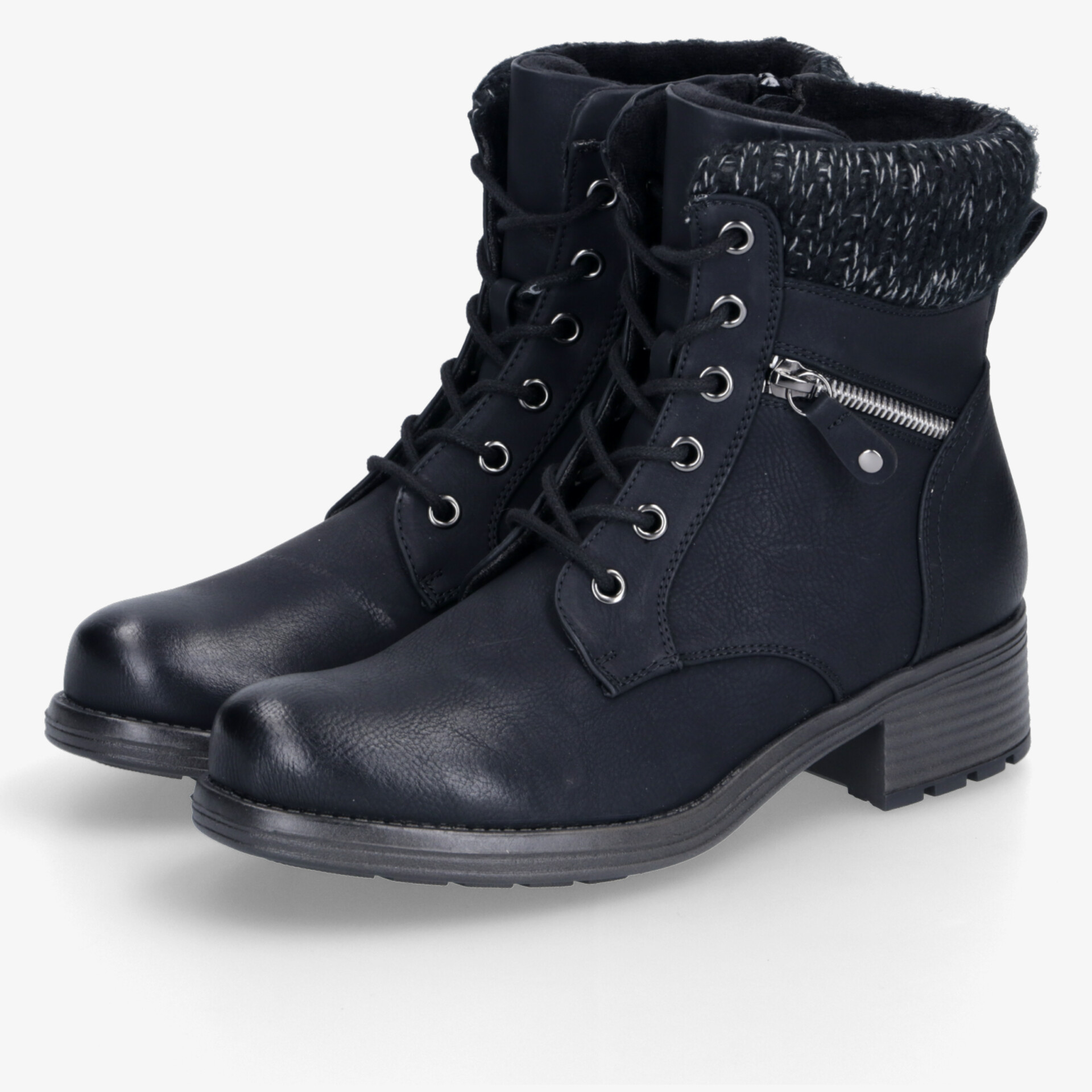street shoes Damen Schnürstiefeletten schwarz