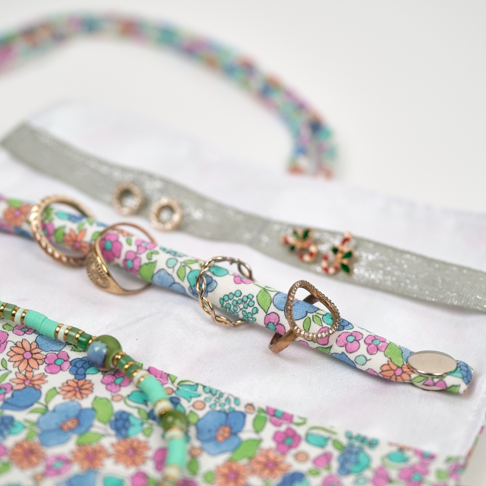 Pochette À Bijoux Pastel Fleuri
