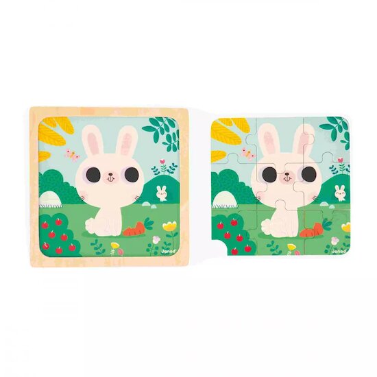 Puzzle Lapin Blanc   de               Janod