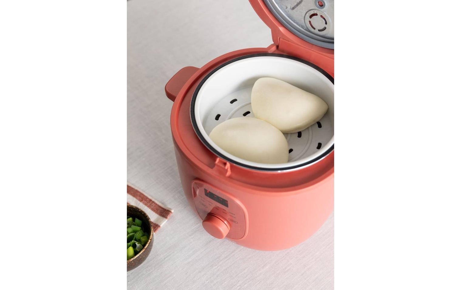 Rice Cooker Studio, Terrakotta 2 lElektrischer Reiskocher mit Dampfkorb und Warmhaltefunktion