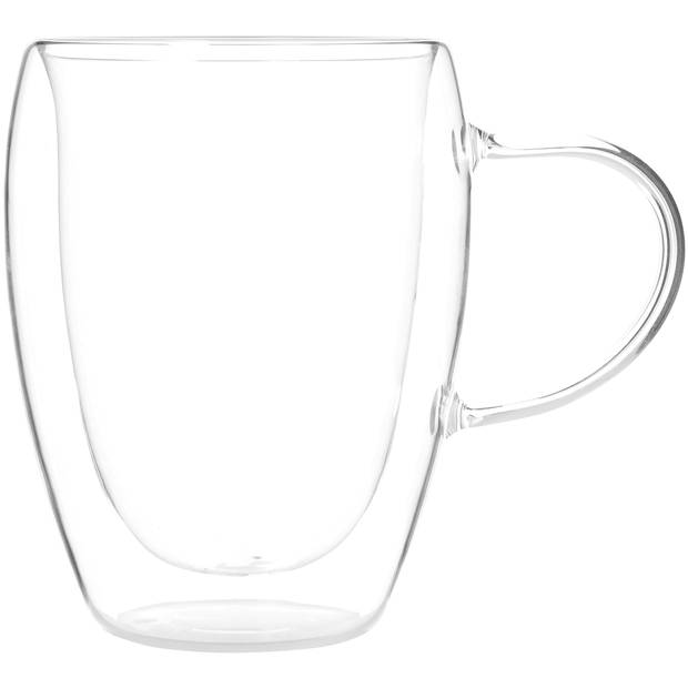 Blokker dubbelwandig glas met oor - 35cl