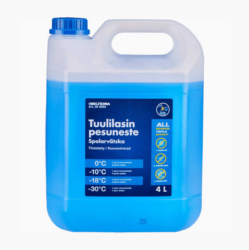 Konsentrert vindusspylervæske, 4 liter