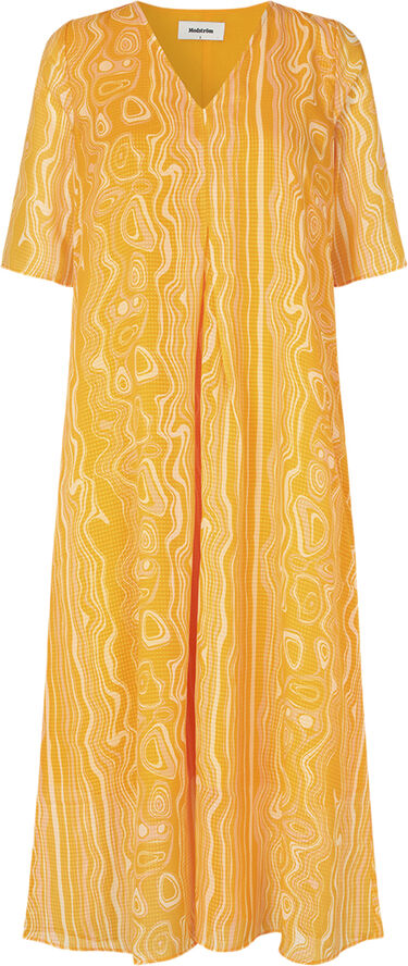 Modström DonteMD long print dress Peachy swirl