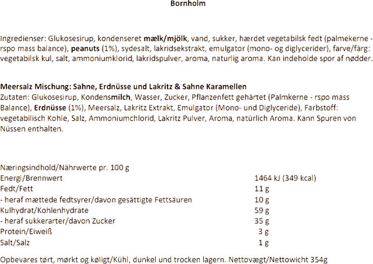 Karamel Kompagniet Bornholm, Salt blanding Q2 No_color