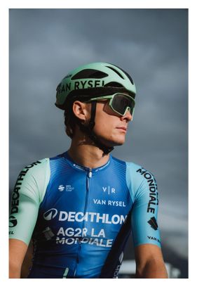 Maillot Manches Courtes Van Rysel RCR PRO Decathlon AG2R La Mondiale Vert/Bleu