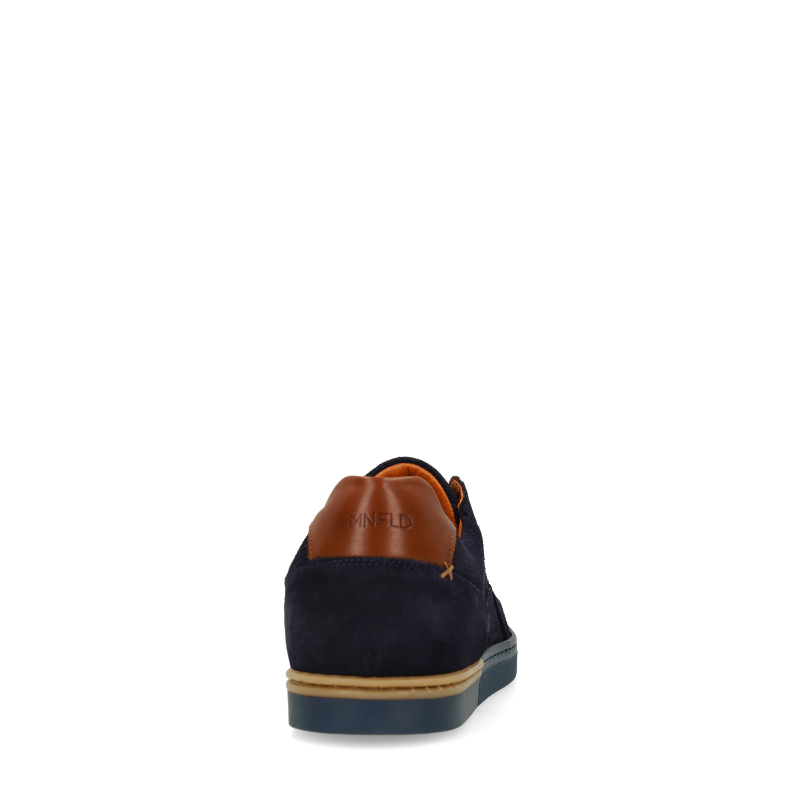 Donkerblauwe suède sneakers