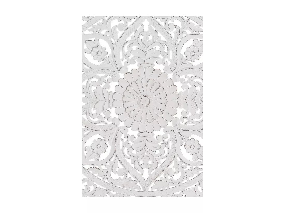 Tête De Lit Bois Blanc 120x4x120cm - Décoration d'Autrefois