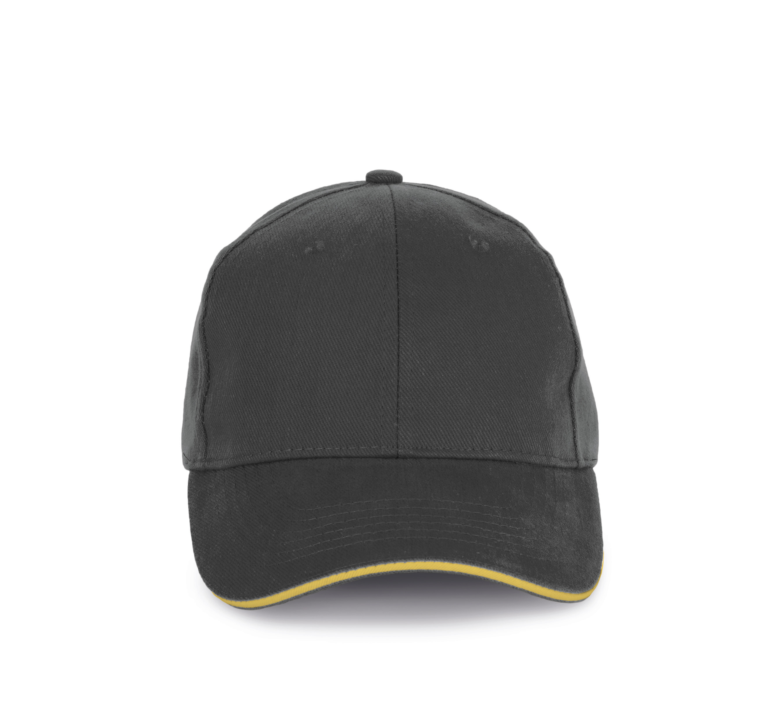 K-up KP198 - Casquette en Coton Bio à Visière Contrastée - 6 Panneaux