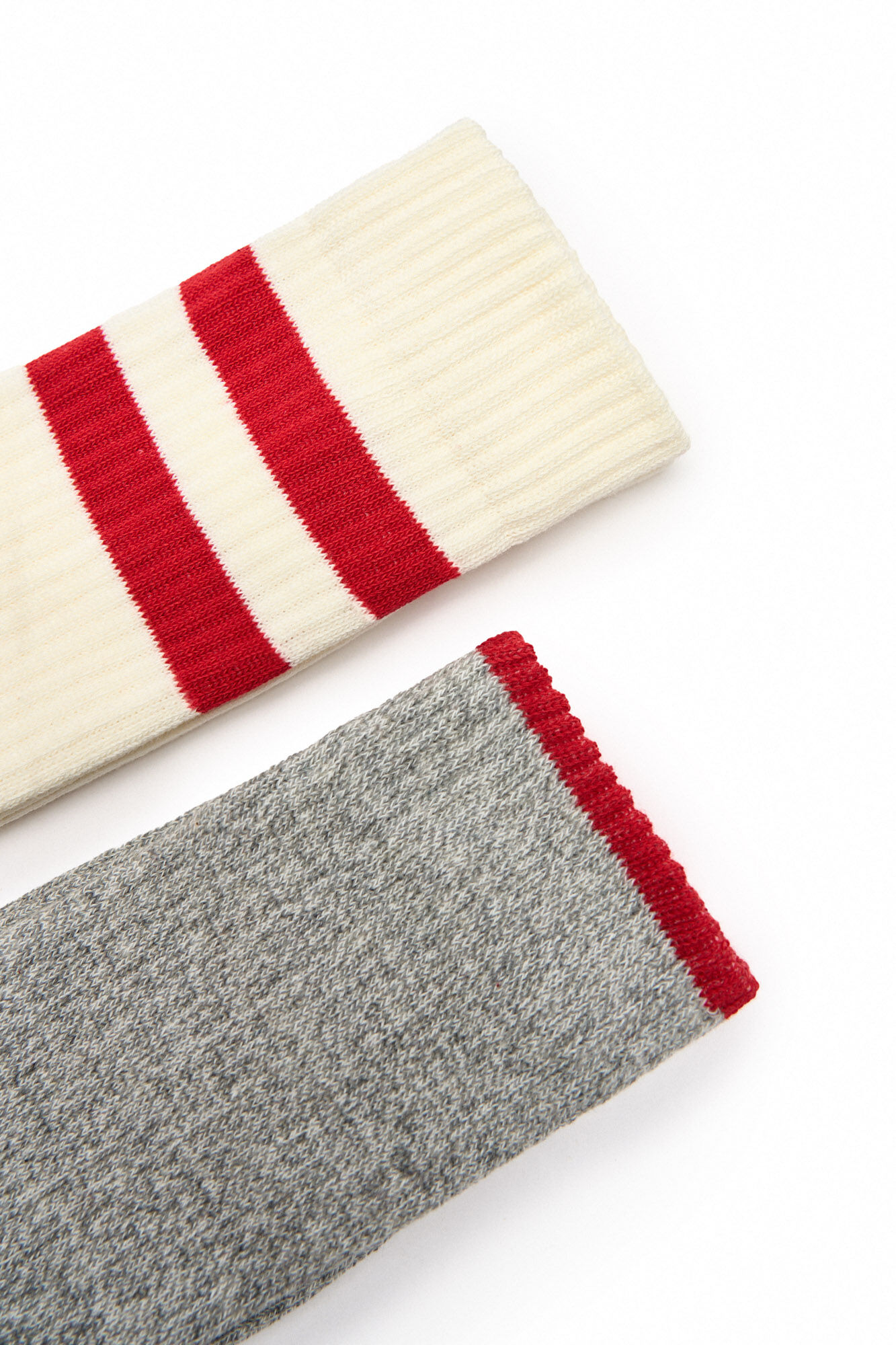 Pacote com 2 pares de meias de algodão - Cinza