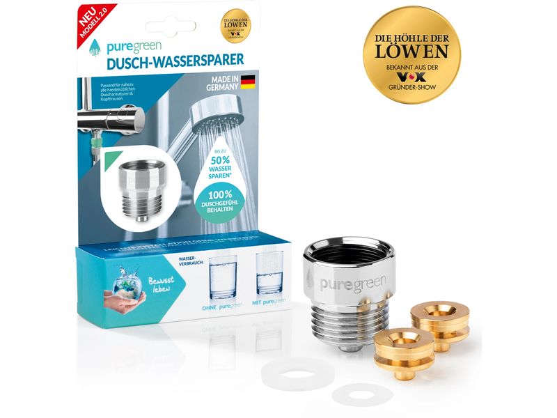 puregreen Wassersparregler Wasserhahn Adapter aus «Die Höhle der Löwen»