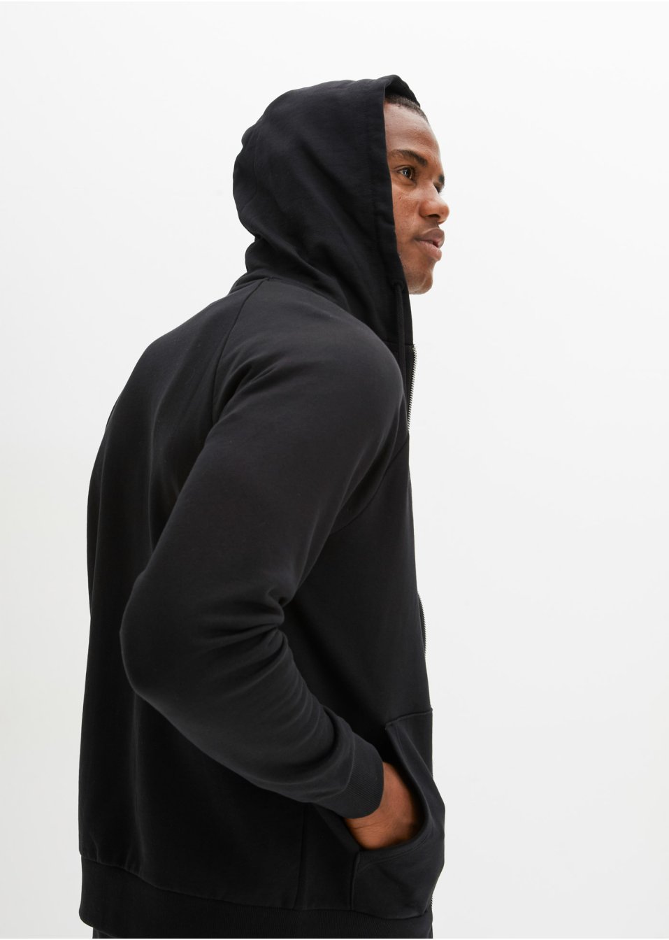 Gilet sweat à capuche Essential en coton