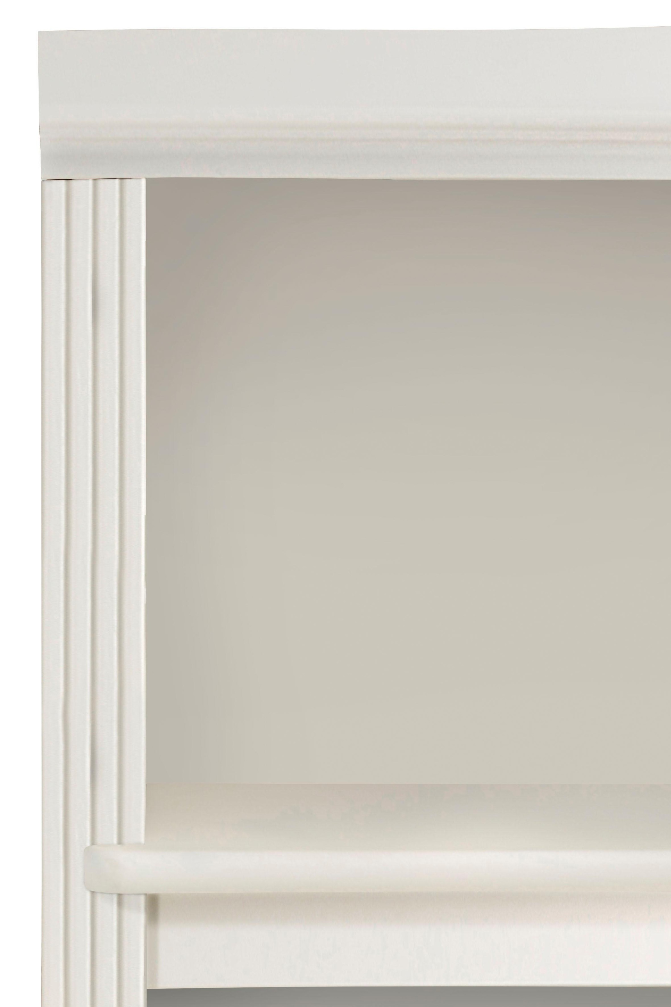 Home affaire Bücherregal »Soeren« aus massiver Kiefer, Höhe 220 cm, mit 2 Holztüren, viel Stauraum