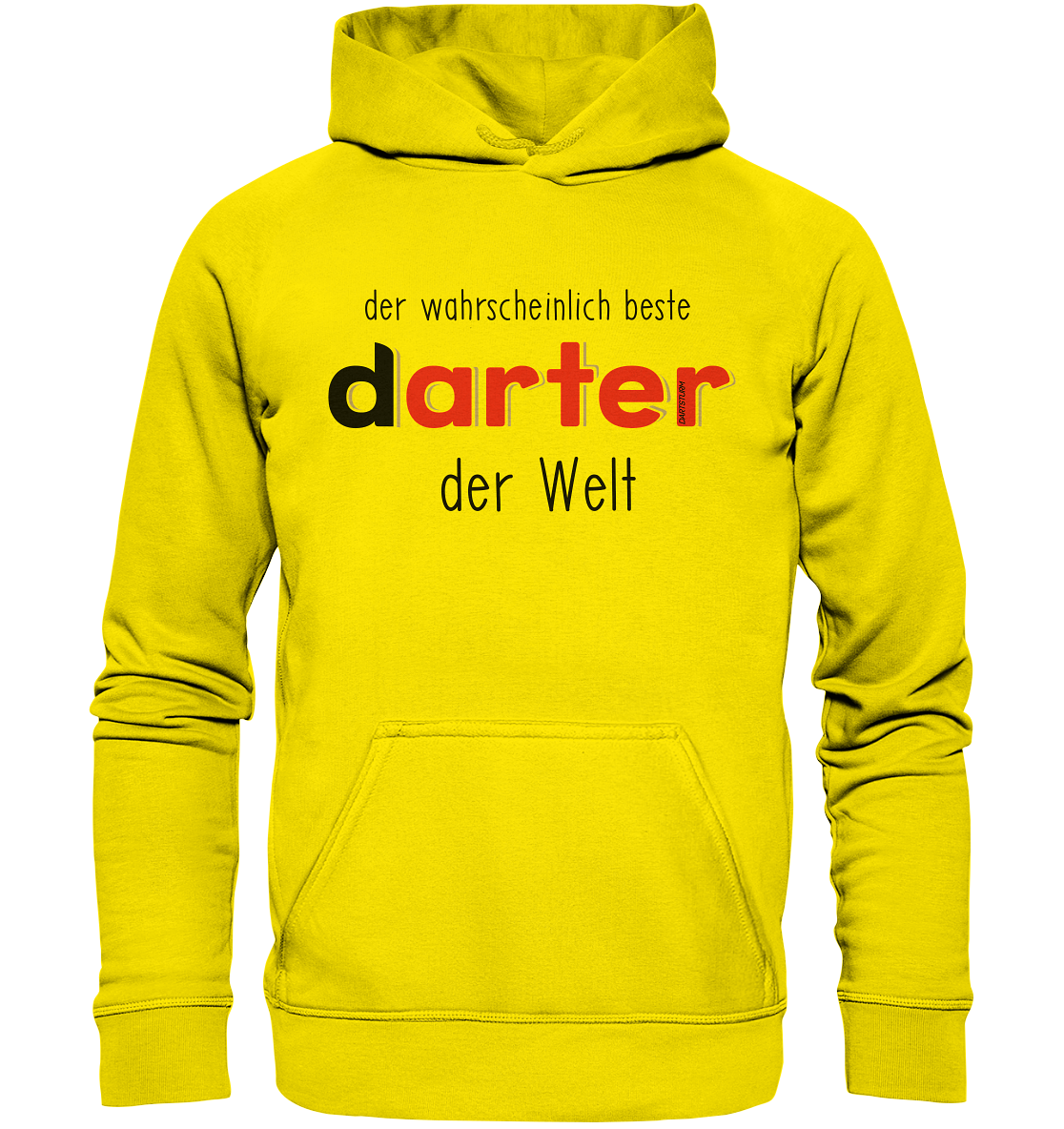 DartSturm - Der wahrscheinlich beste darter der Welt Schwarz - Basic Unisex Hoodie