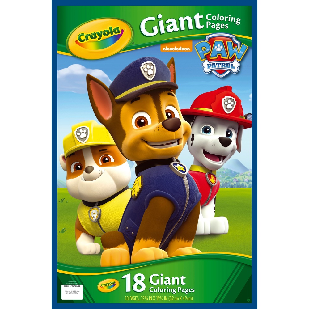 Riesen-Malvorlagen von Crayola: PAW Patrol
