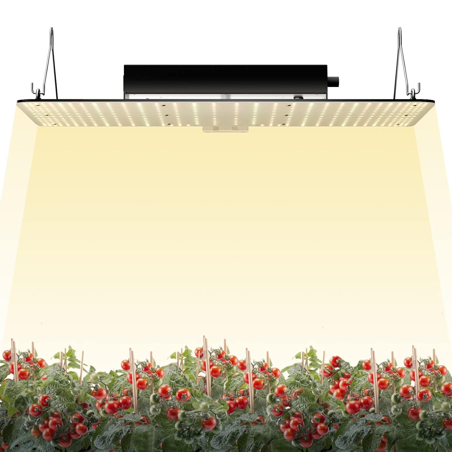 VEVOR 200W Dimmbar Pflanzenlampe 30x40x12cm LED Pflanzenlampe 544x Samsung 281B Vollspektrum 26000lm Lichtstrom Wachstumslampe 760nm Infrarot-Wellenlänge Pflanzenlicht Gewächshaus Anbauzelt Balkon