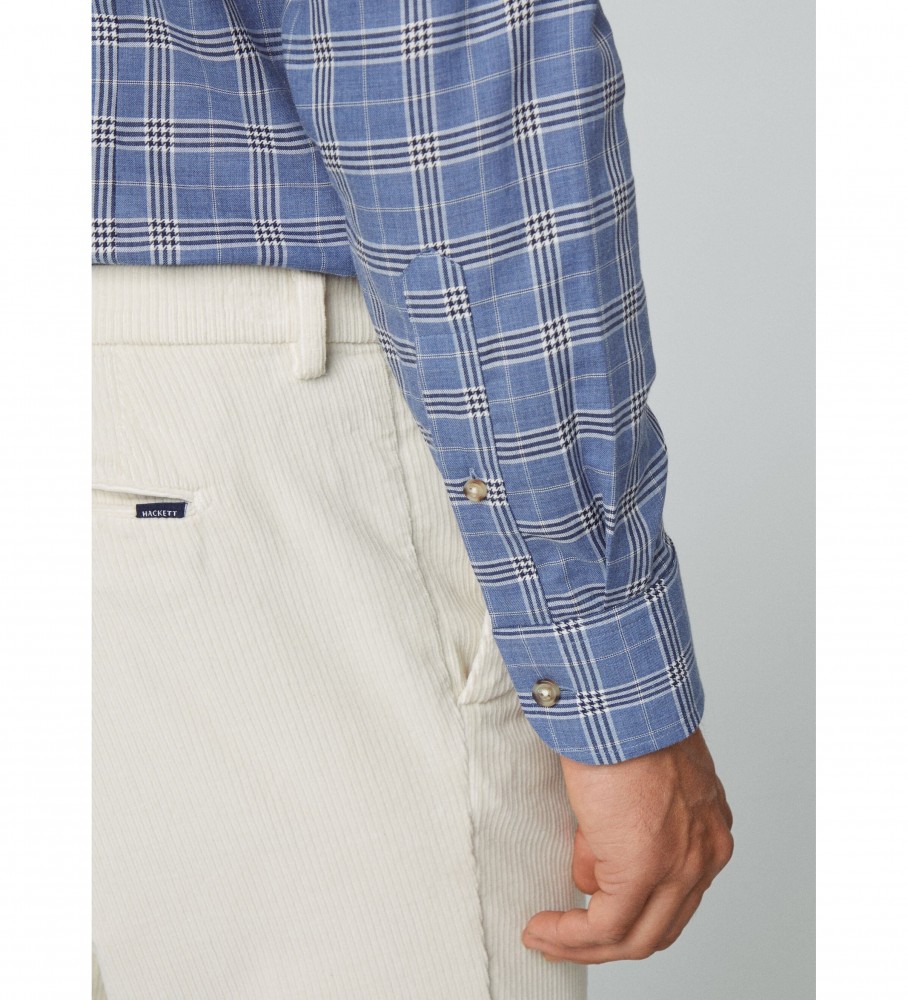 Camisa de flanela leve Hackett azul
