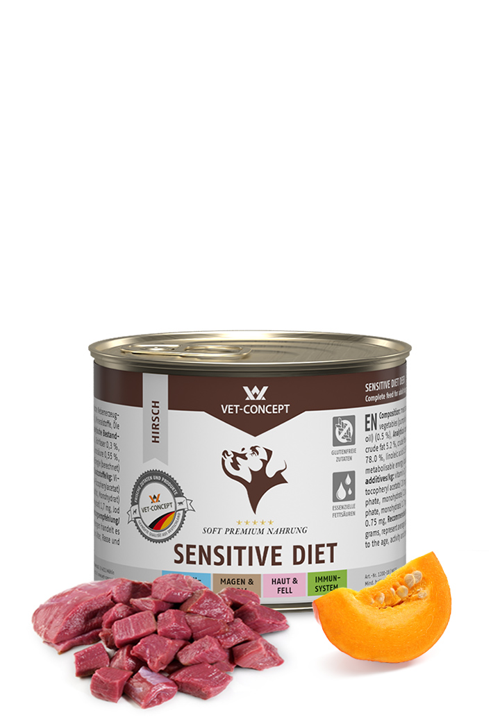 Hundemenü Sensitive Diet Hirsch