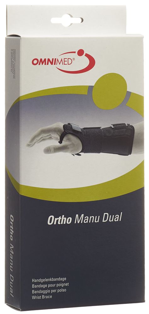 Omnimed Ortho Manu Dual Handgelenkbandage<br>1 Stück, L, schwarz