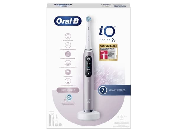 Oral-B tannbørste iO Series 9N Rose Quartz magnetisk tannbørste + ekstra hode