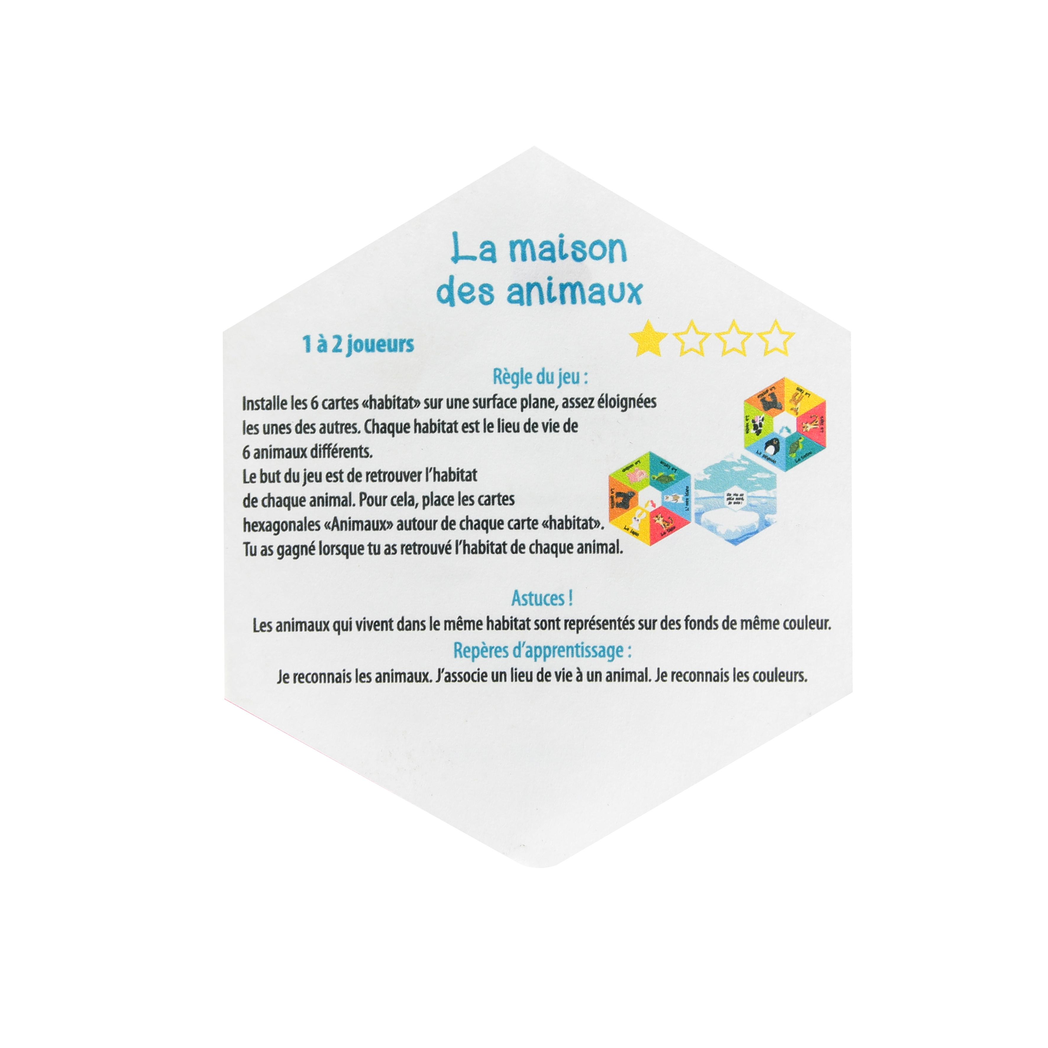 JEU DE MEMOIRE EDUCATIF ANIMAUX X20 PCS