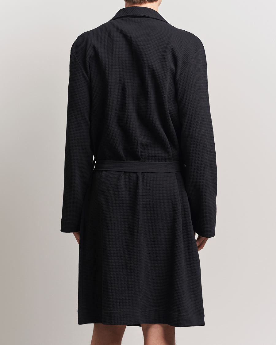 Bread & Boxers Waffle Robe Black