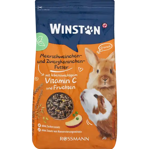 Winston Meerschweinchen und Zwergkaninchenfutter 1kg