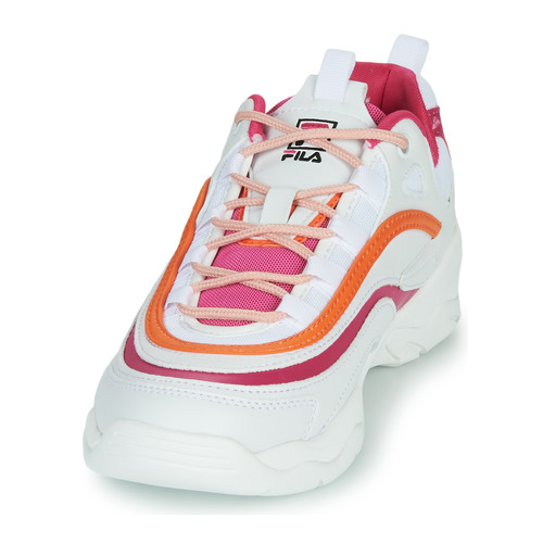 Fila - RAY CB LOW WMN - Blanc / Rose / Orange